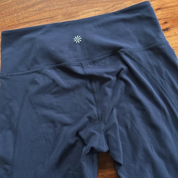 Athleta cropped navy leggings 7/8th - Picture 2 of 6